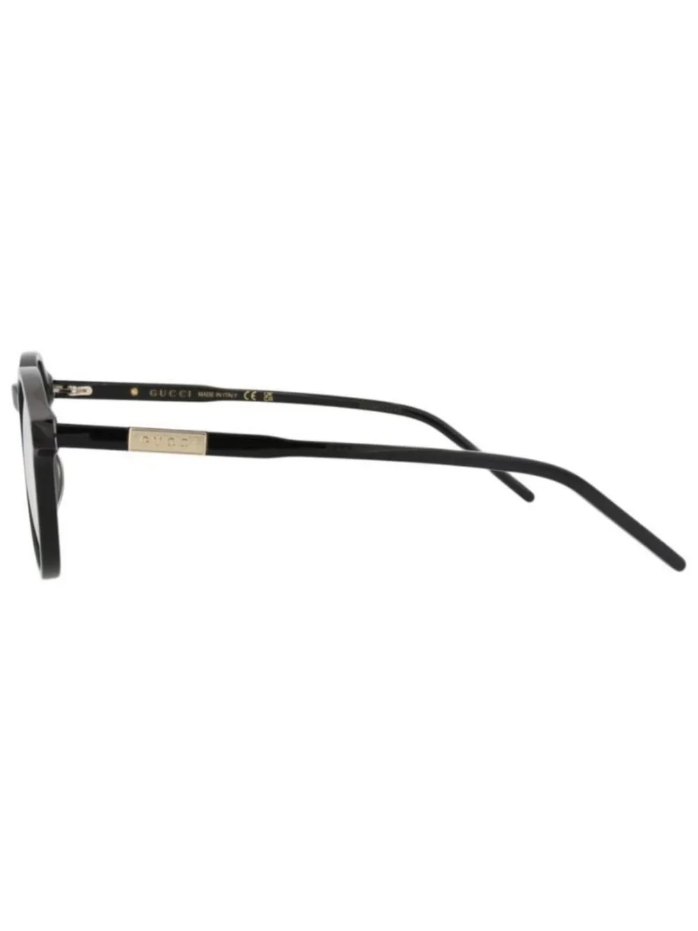 New Gucci Mens Round/Oval Black Black Transparent Fashion Designer Eyeglasses